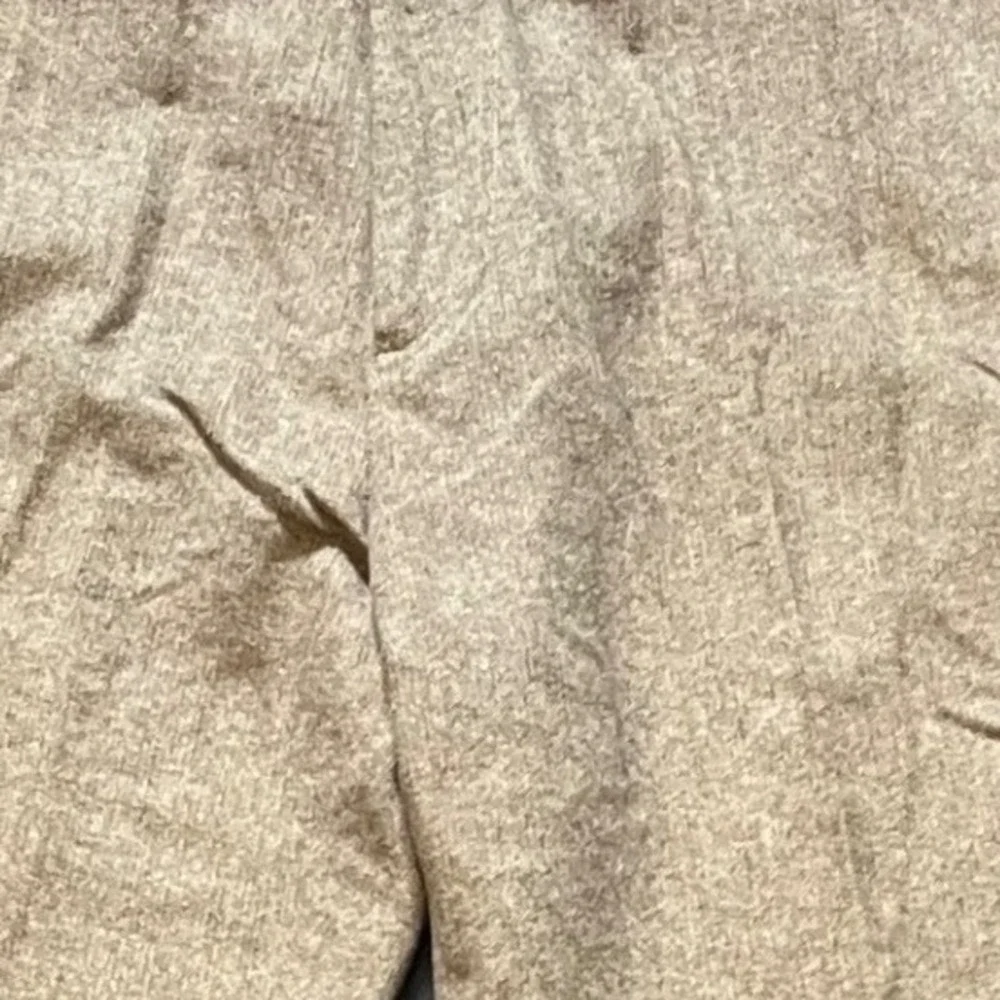Trevero Vintage Merino Wool Dress Pants Mens 38x32 Tan Brown Heathered Trousers